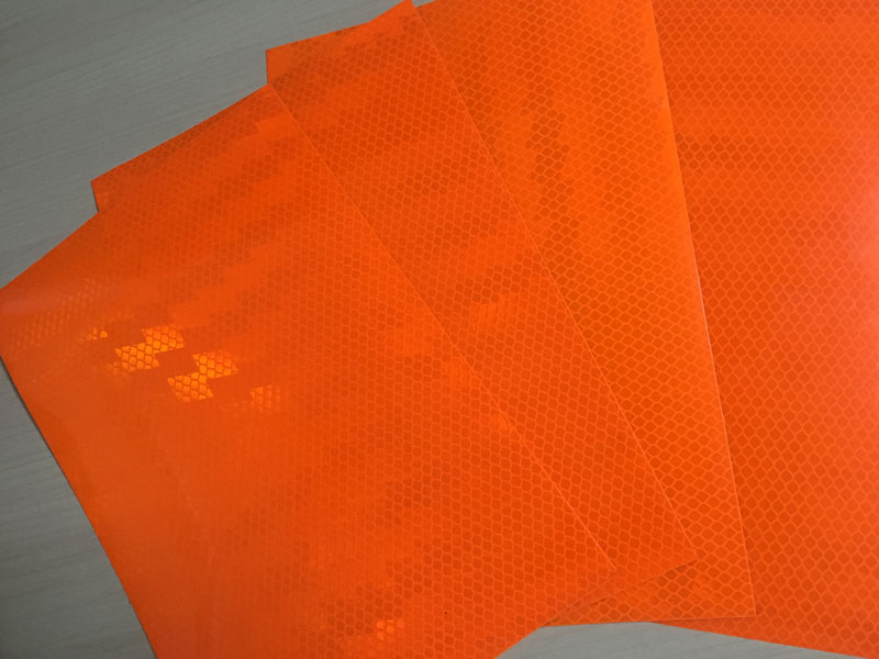 SH10410 荧光橙色微棱镜型超强级反光膜